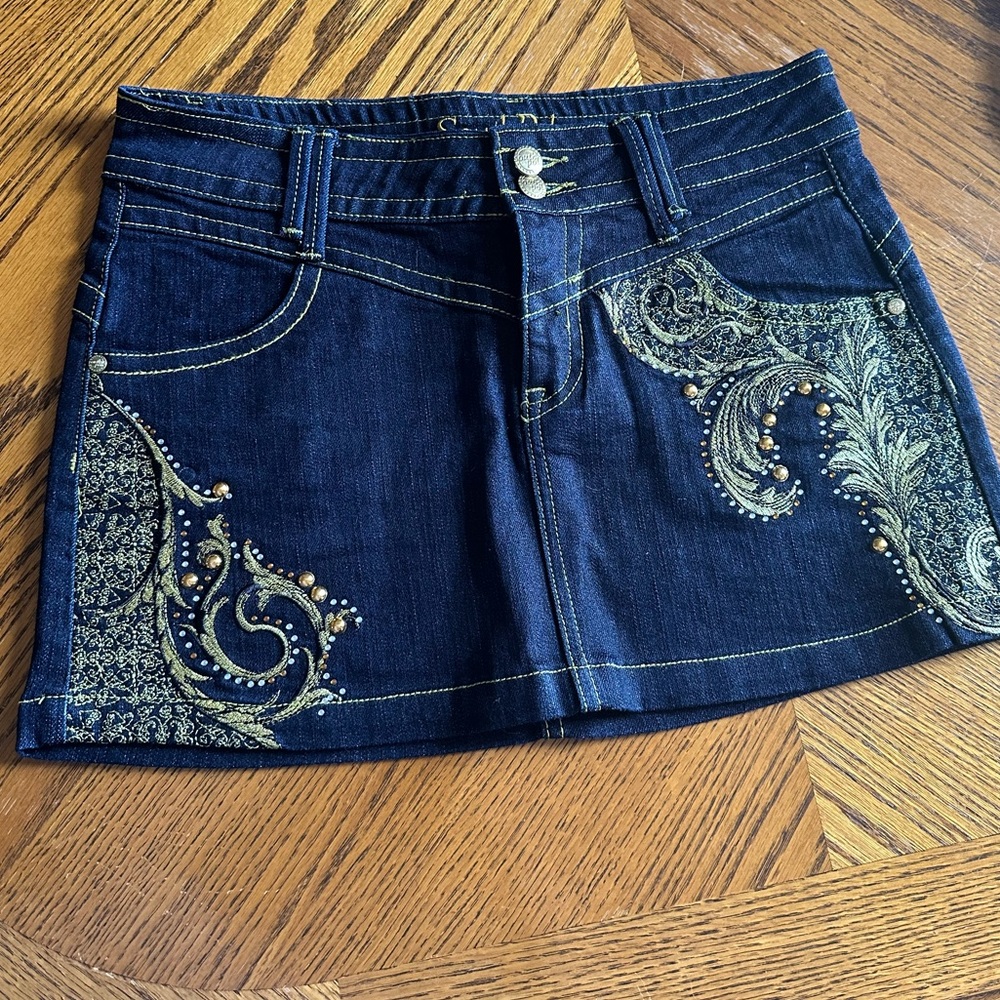 New SouthPole Embroidered Miniskirt